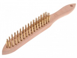 Faithfull 680/B3 Brass Wire Scratch Brush - 3 Row £6.19